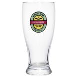 Verre &agrave; bi&egrave;re transparent inscription Premium Beer 56,5cl - &Oslash;9,5xH20cm