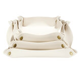 Lot de 3 panières de rangement 12/15/18cm - 3 coloris