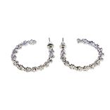 Boucles d'oreilles femme créoles en métal Ø3,5cm (3 modèles)