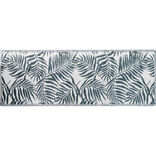 Tapis d'ext&eacute;rieur India motif feuillage vert 200x70 cm
