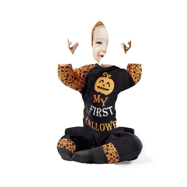 D&eacute;guisement b&eacute;b&eacute; Mon Premier Halloween bonnet et body 6/12 mois