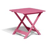 Table pliante Relax plastique rose 79x72xH70cm