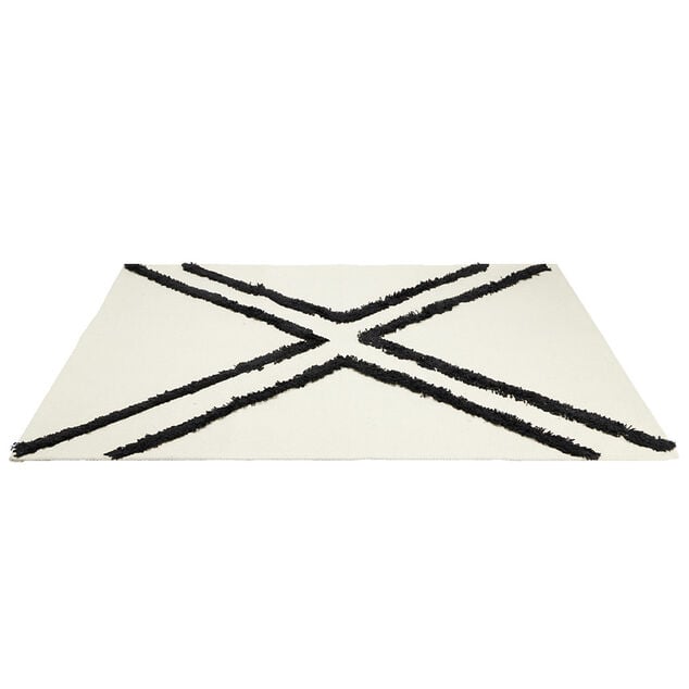 Tapis d'int&eacute;rieur polycoton motif azt&egrave;que tuft&eacute; 60x90cm (4 mod&egrave;les)