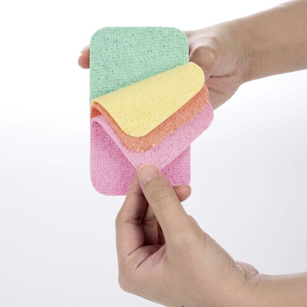 &Eacute;ponge microfibre &agrave; 12 couches 12x7cm