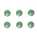 Lot de 6 bougies flottantes cire verte Ø4,5cm