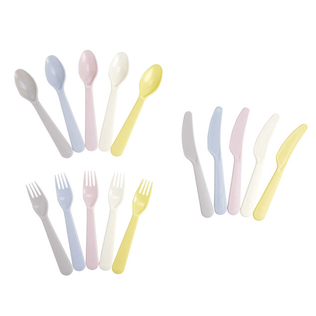 Couvert &agrave; pique-nique 5 personnes L9cm (15 pi&egrave;ces)