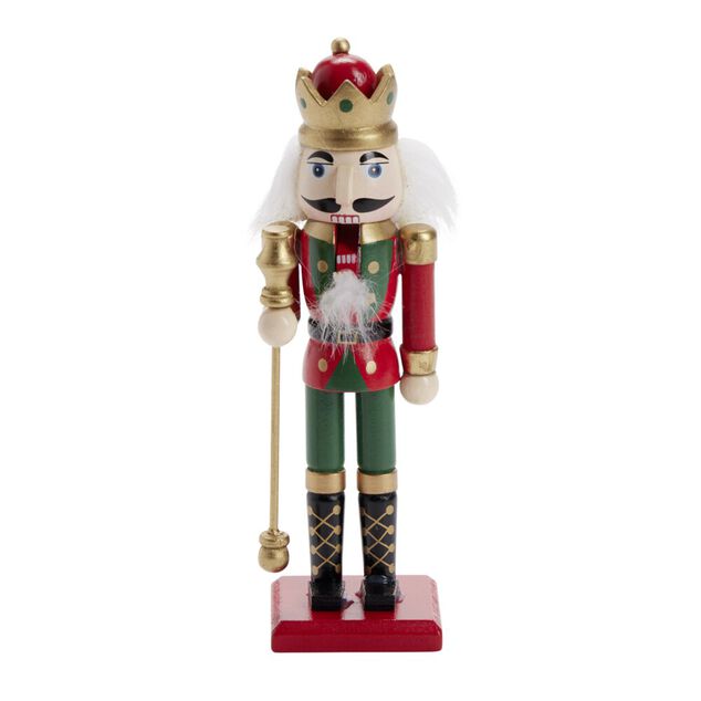 Figurine Casse-Noisette No&euml;l en bois &agrave; poser 6x5xH18cm (3 mod&egrave;les)