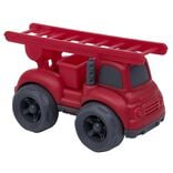 Camion de pompier plastique rouge 10x6,5xH7 cm