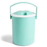 Seau &agrave; gla&ccedil;on glaci&egrave;re 1L bleu et blanc - &Oslash;20x14cm