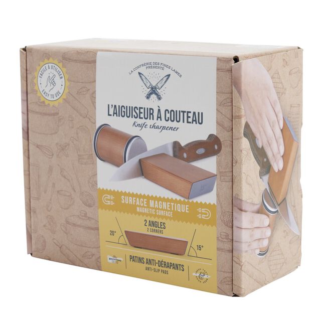 Aiguiseur &agrave; couteau magn&eacute;tique 2 aff&ucirc;tages 32x19xH14cm