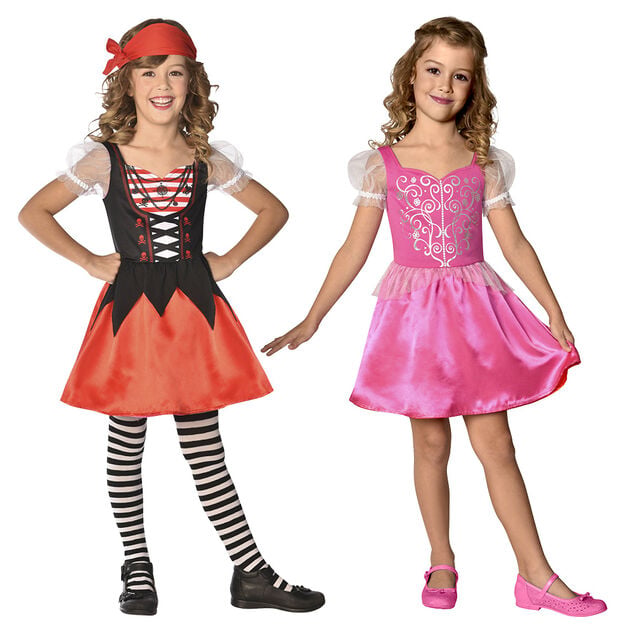 D&eacute;guisement r&eacute;versible de princesse et de pirate 7/10 ans