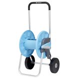 D&eacute;vidoir sur roues avec tuyau 15 m vert