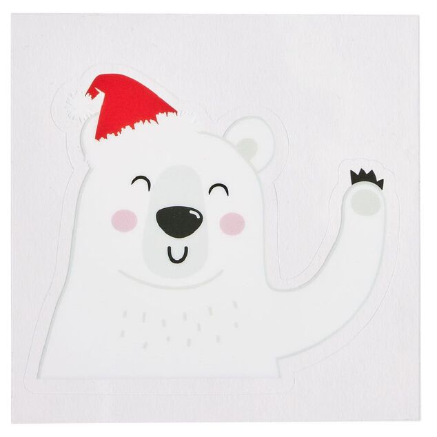 Décoration fenêtre et mur Noël adhésive personnage (3 modèles)