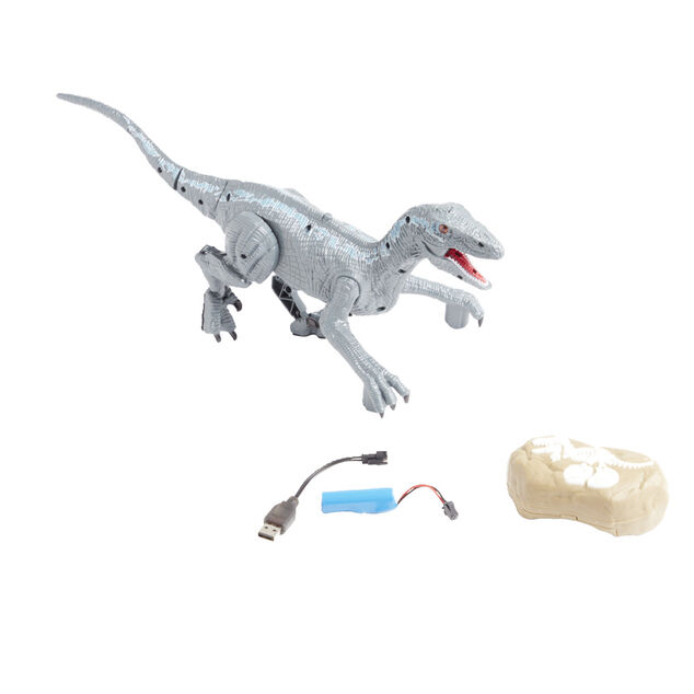 V&eacute;lociraptor radiocommand&eacute; sonore et lumineux