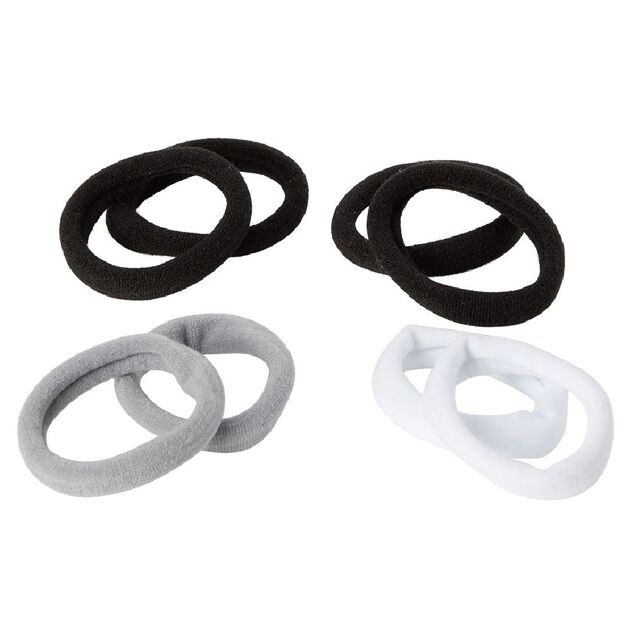 Élastique en mousse noir gris blanc x8
