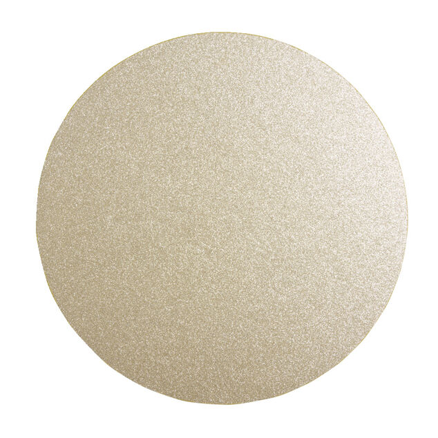 Set de table rond dor&eacute; &agrave; paillettes &Oslash;33cm