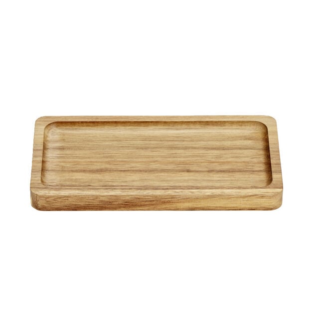 Plateau en bois d'acacia 10,5x19cm