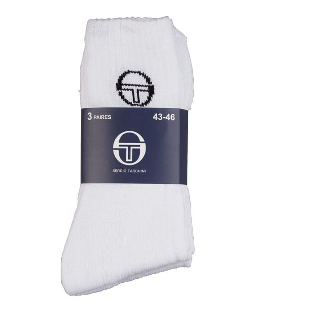 Chaussettes x3 Sergio Tacchini blanches