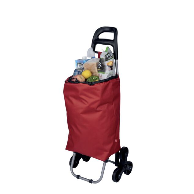 Chariot de course 3 roues rouge 35x26xH89cm