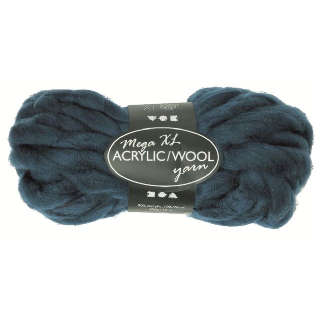 Pelote de laine 300g 15m bleu fonc&eacute;
