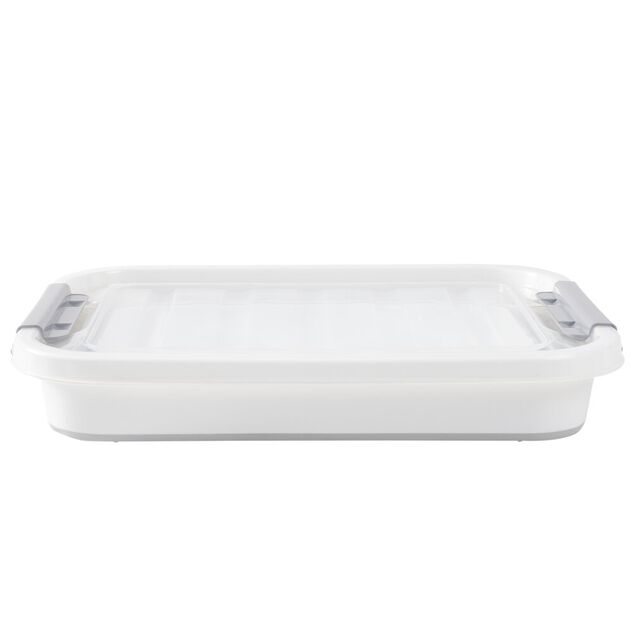 Box de rangement pliable 30L &agrave; roulettes 52x39xH29cm