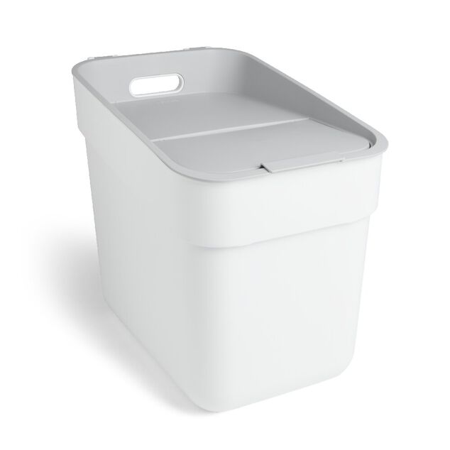 Poubelle de tri blanche 20L