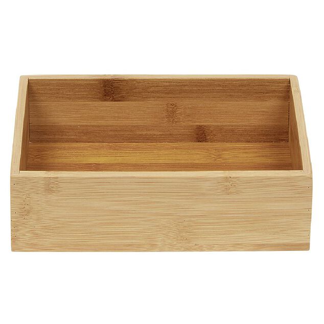 Bo&icirc;te en bambou organisateur L.22,5xl.15xH.6,5 cm