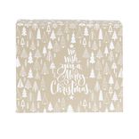 Boîte cadeau Noël pliable motif sapin