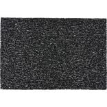 Set de table rectangulaire pvc effet spaghetti noir uni