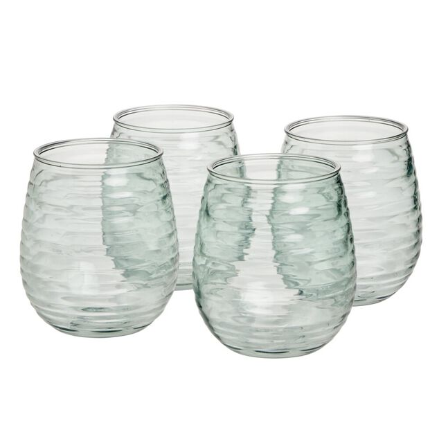 Verre plastique transparent 50cl x4