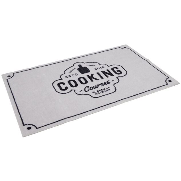 Tapis de cuisine antid&eacute;rapant absorbant inscription Cooking 80x50cm
