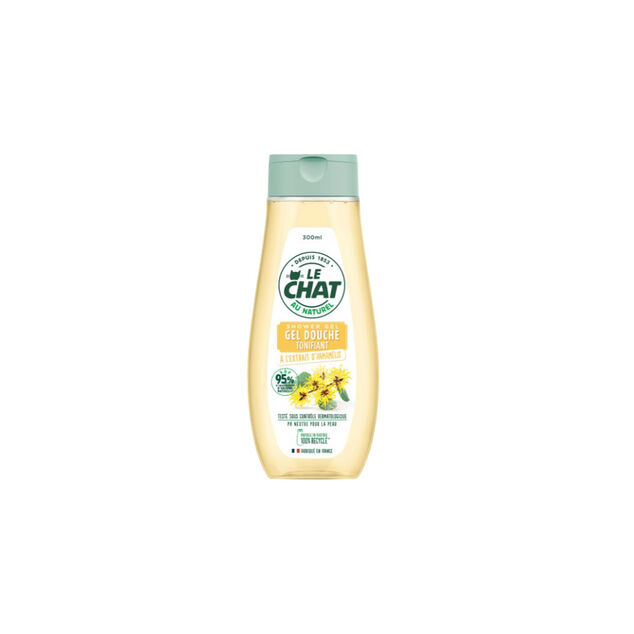 Gel douche tonifiant Le Chat Naturel &agrave; l'extrait d'hamam&eacute;lis 300 ml