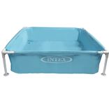 Piscinette tubulaire enfant carr&eacute;e Intex 122x122xH30 cm