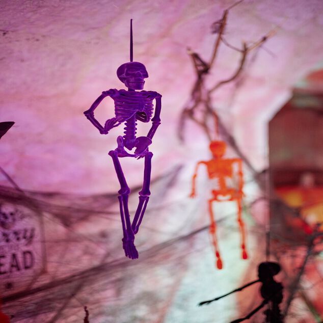 Squelette &agrave; suspendre Halloween H40cm