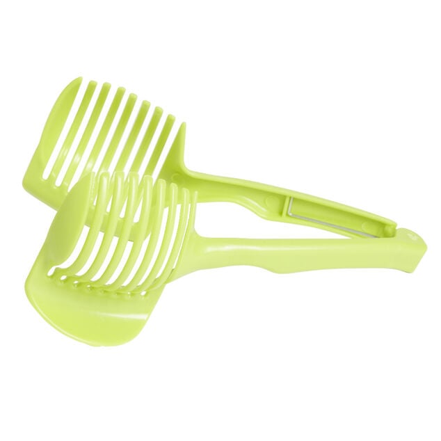 Pince d&eacute;coupe l&eacute;gumes plastique vert L18,5cm