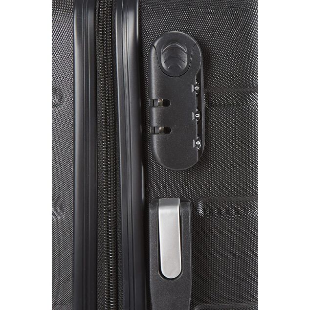 Valise cabine rigide noir 4 roues H50cm