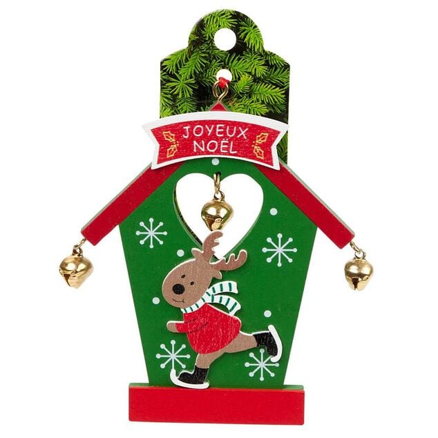 Porte nom design maison de No&euml;l (plusieurs mod&egrave;les)