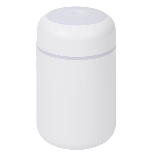 Mini humidificateur &eacute;lectrique USB plastique blanc &Oslash;7,8xH11,9cm