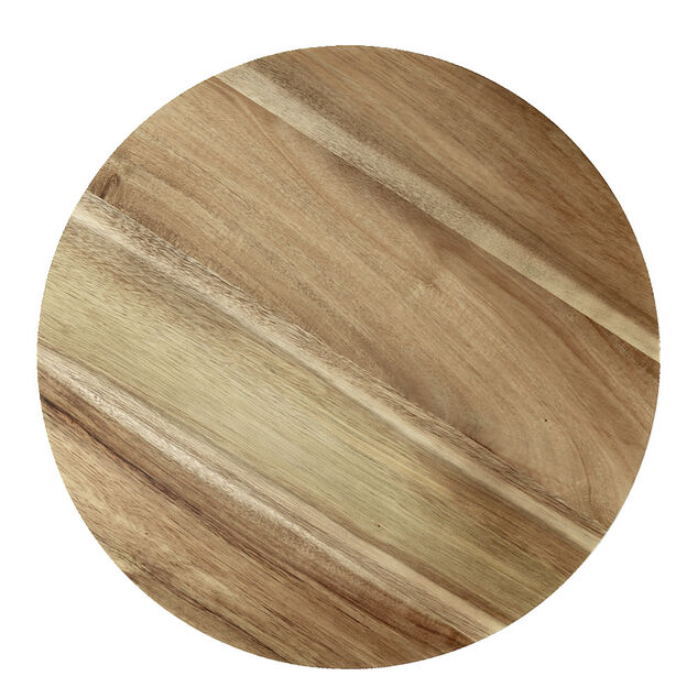 Planche en bois d'acacia ronde &Oslash;45x1,5cm