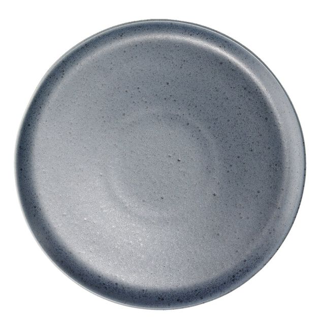 Assiette plate Julie en gr&egrave;s bleu &Oslash;27cm