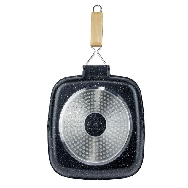 Poêle grill tous feux dont induction aluminium noir Ø24cm