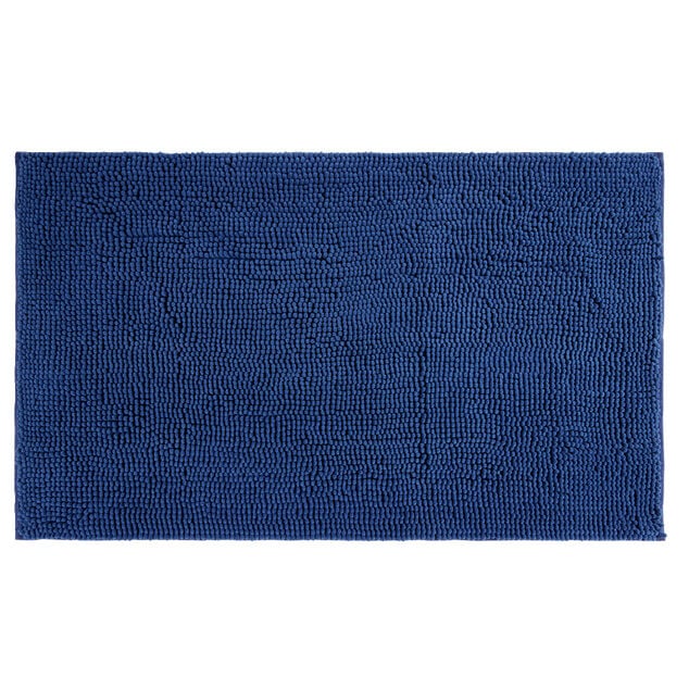 Tapis de bain polyester effet chenille 100x60cm