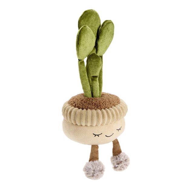 Cale-porte pot de fleur mignon peluche &Oslash;11xH32cm (2 mod&egrave;les)