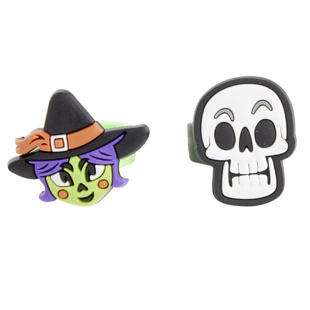 Bague Halloween plastique x2 (2 mod&egrave;les)
