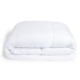 Couette caline polyester blanc 1 place 140x200cm