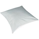 Taie d'oreiller carrée gris blanc imprimé croix x2