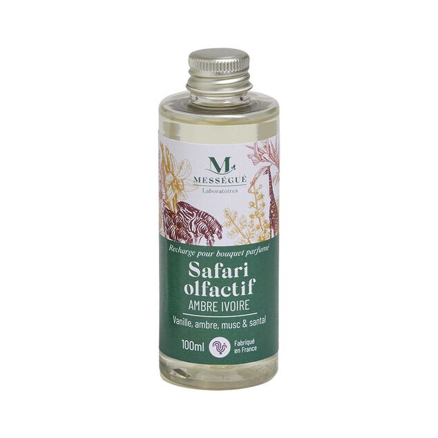 Recharge bouquet parfum&eacute; safari olfactif ambre ivoire Mess&eacute;gu&eacute; 100ml