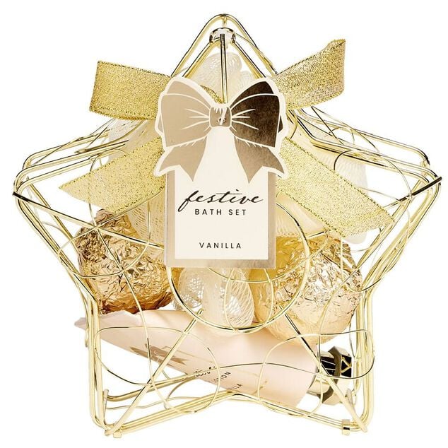 Coffret cadeau cage de bain 3 accessoires senteur vanille