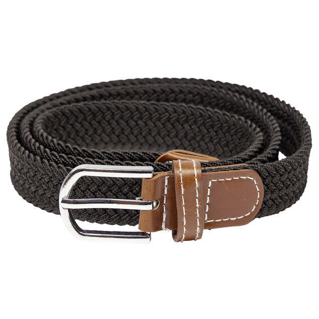 Ceinture homme tress&eacute;e 115cm (2 mod&egrave;les noir ou marron)