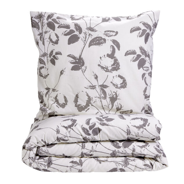 Parure de lit 1 personne 140x200cm coton motif végétal vert - 2 modèles